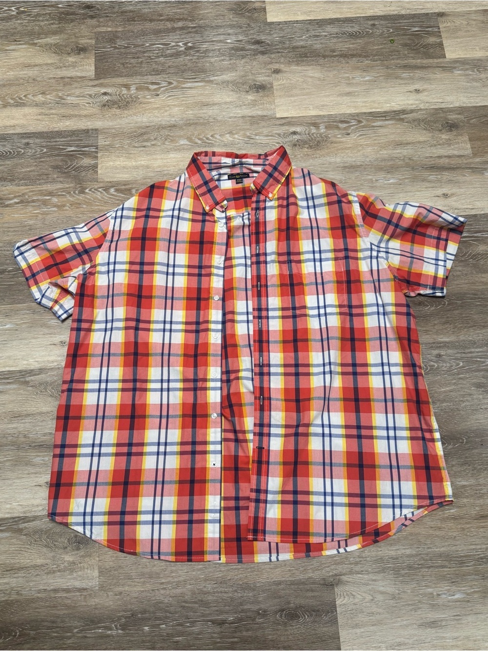 Club room Men’s plaid button down